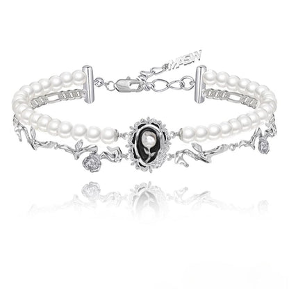 Double - strand pearl necklace - jewelry - weilin.com