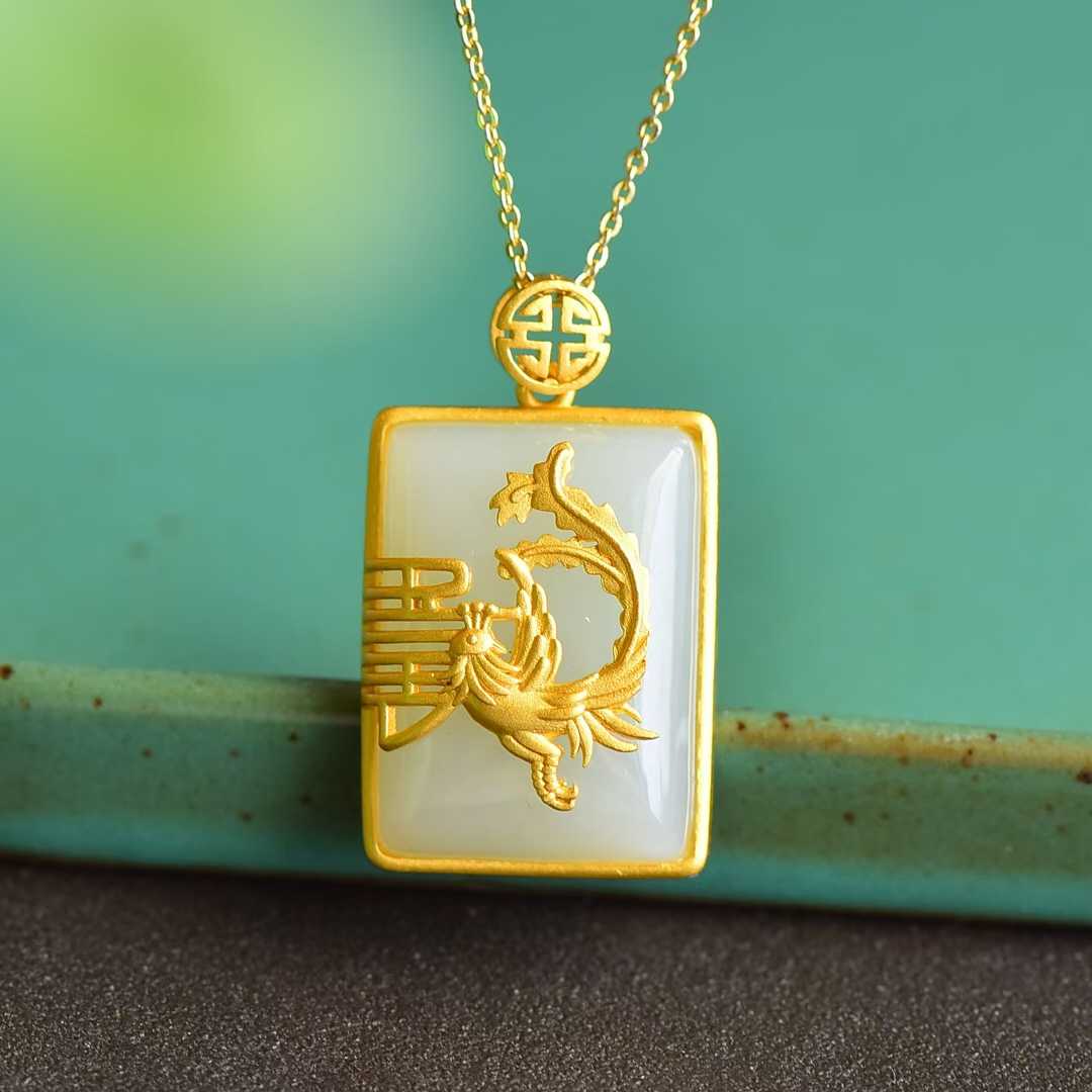 Dragon Plaque Pendant - jewelry - weilin.com