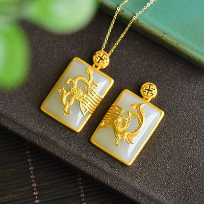 Dragon Plaque Pendant - jewelry - weilin.com
