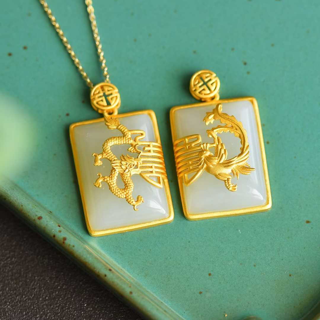 Dragon Plaque Pendant - jewelry - weilin.com
