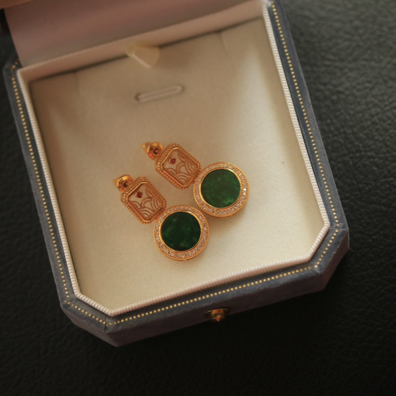 Natural Jadeite Earrings