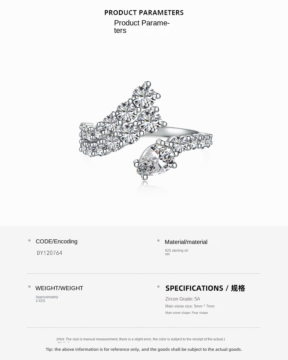 Fashionable and personalized spiral full diamond ring - jewelryweilin