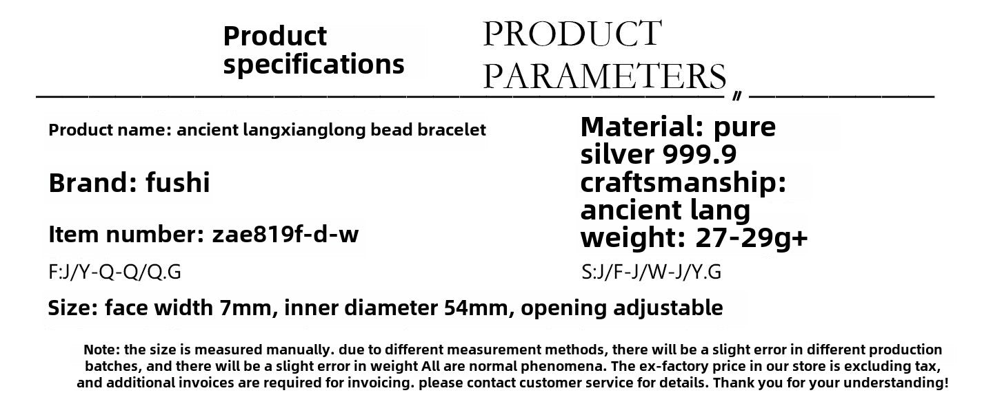 Pulsera abierta de plata de ley con dragón chino jugando con perla