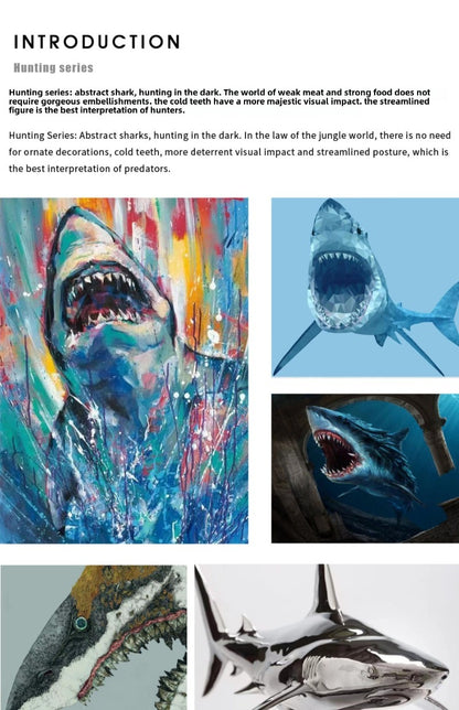 Minority cowhide cord shark bracelet