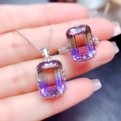 Natural Ametrine Jewelry Set