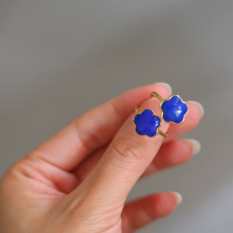 Natural Lapis Lazuli Star Ring