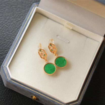 Natural Jadeite Earrings