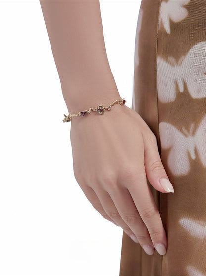 3D rose bracelet
