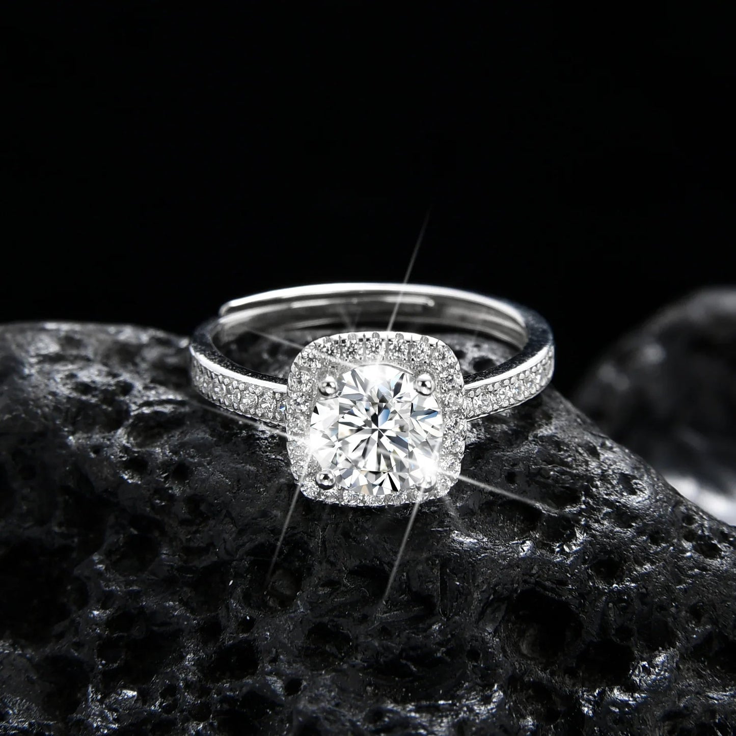 Elegant and luxurious baguette ring - jewelry - weilin.com