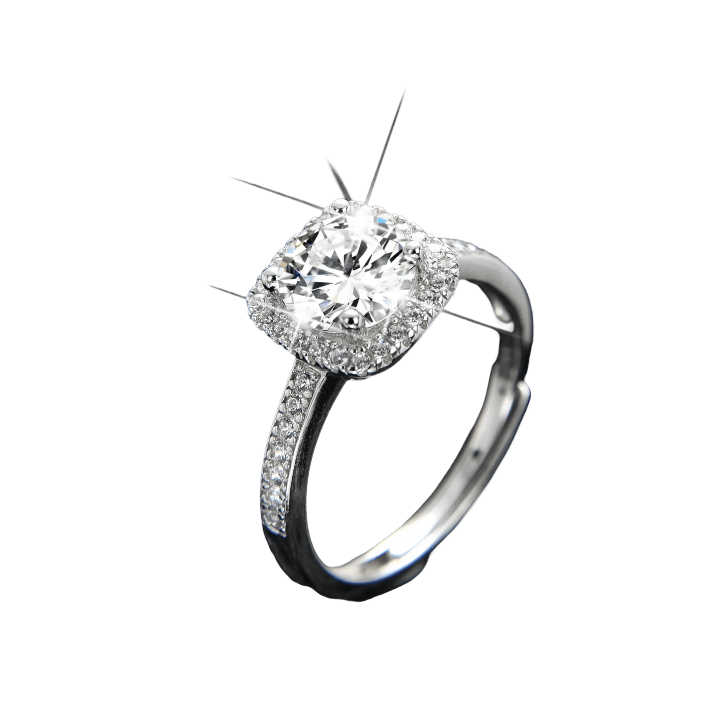Elegant and luxurious baguette ring - jewelry - weilin.com