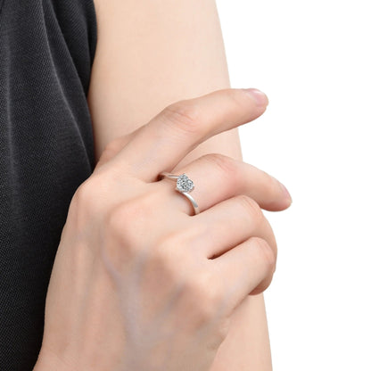 Elegant Heart Shape Cubic Zirconia Open Ring - jewelry - weilin.com