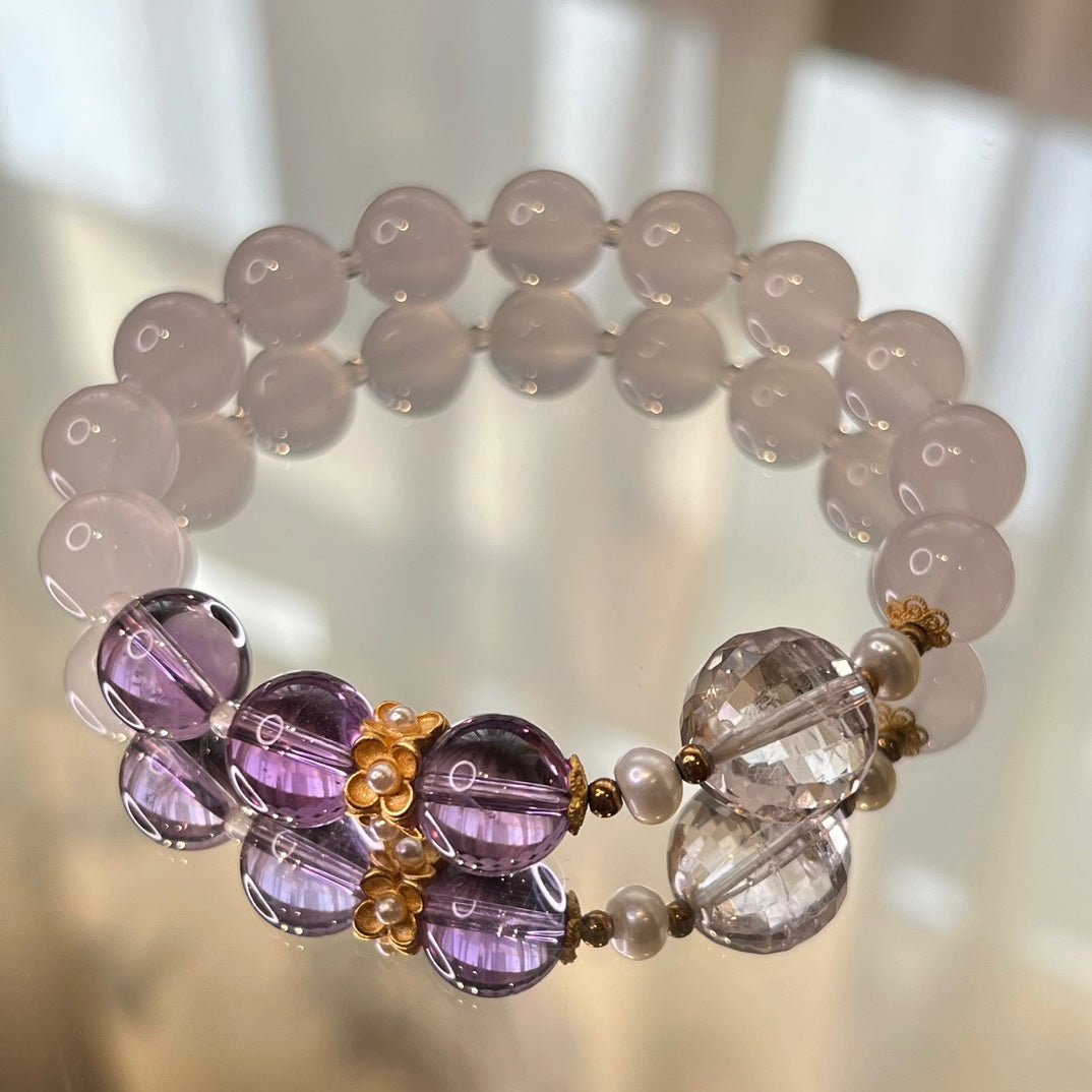 Eleven - pointed amethyst bracelet - jewelry - weilin.com
