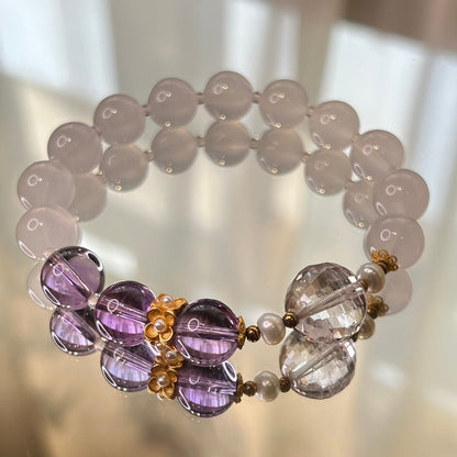 Eleven - pointed amethyst bracelet - jewelry - weilin.com