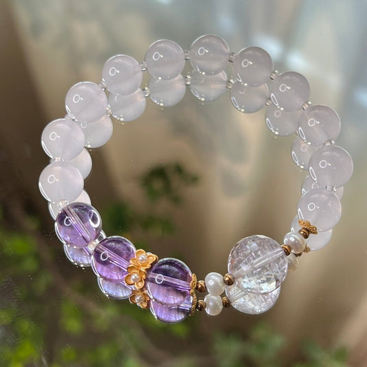 Eleven - pointed amethyst bracelet - jewelry - weilin.com