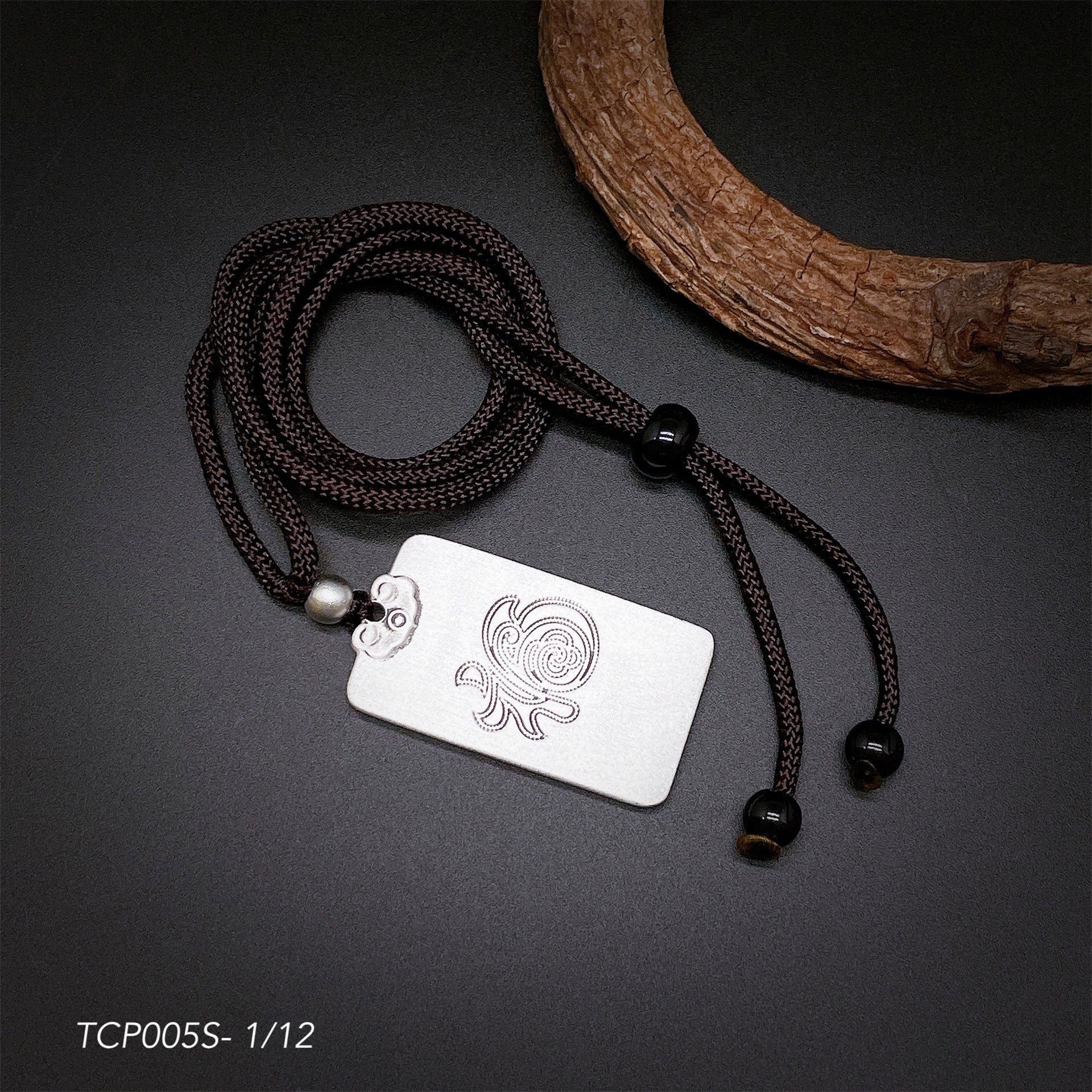 Engraved Chinese Zodiac Sterling Silver Pendant Necklace - jewelry - weilin.com