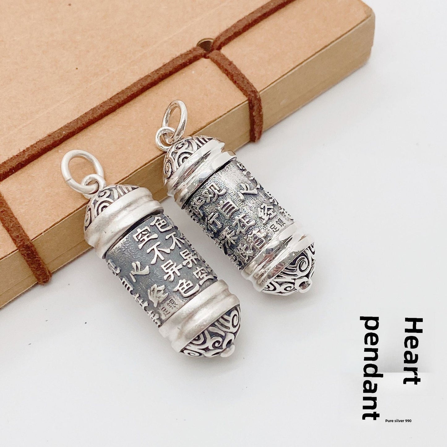 Ethnic style cylinder Tibetan pendant - jewelry - weilin.com