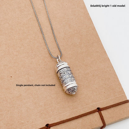 Ethnic style cylinder Tibetan pendant - jewelry - weilin.com