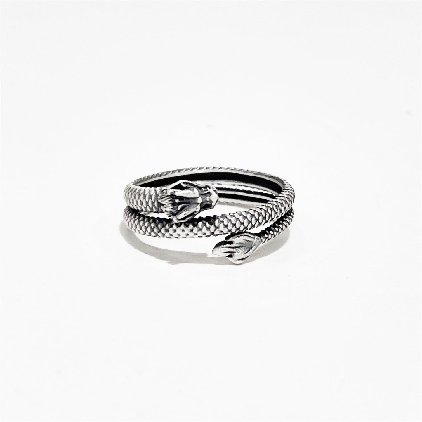 Ethnic style open sterling silver ring - jewelry - weilin.com