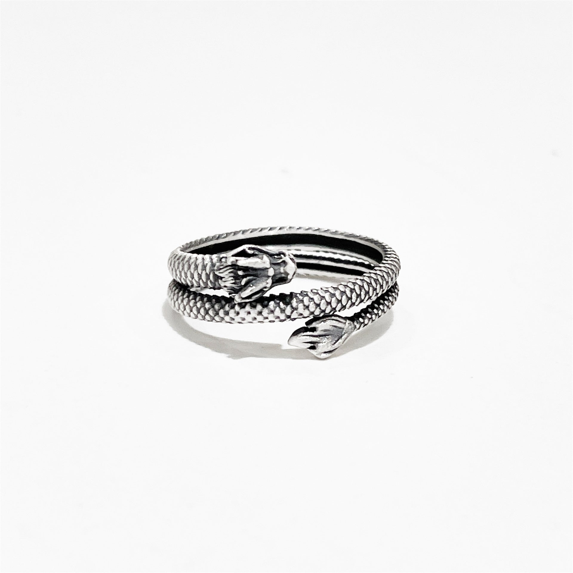 Ethnic style open sterling silver ring - jewelry - weilin.com