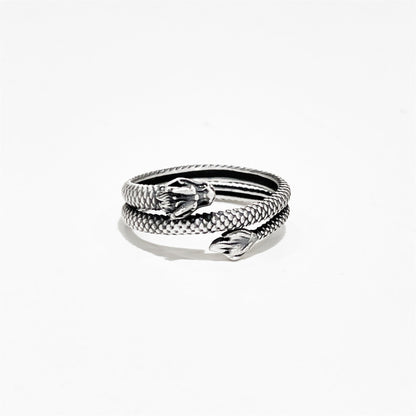 Ethnic style open sterling silver ring - jewelry - weilin.com