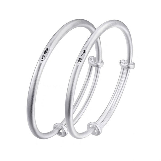 Ethnic style peace and joy sterling silver bracelet - jewelry - weilin.com