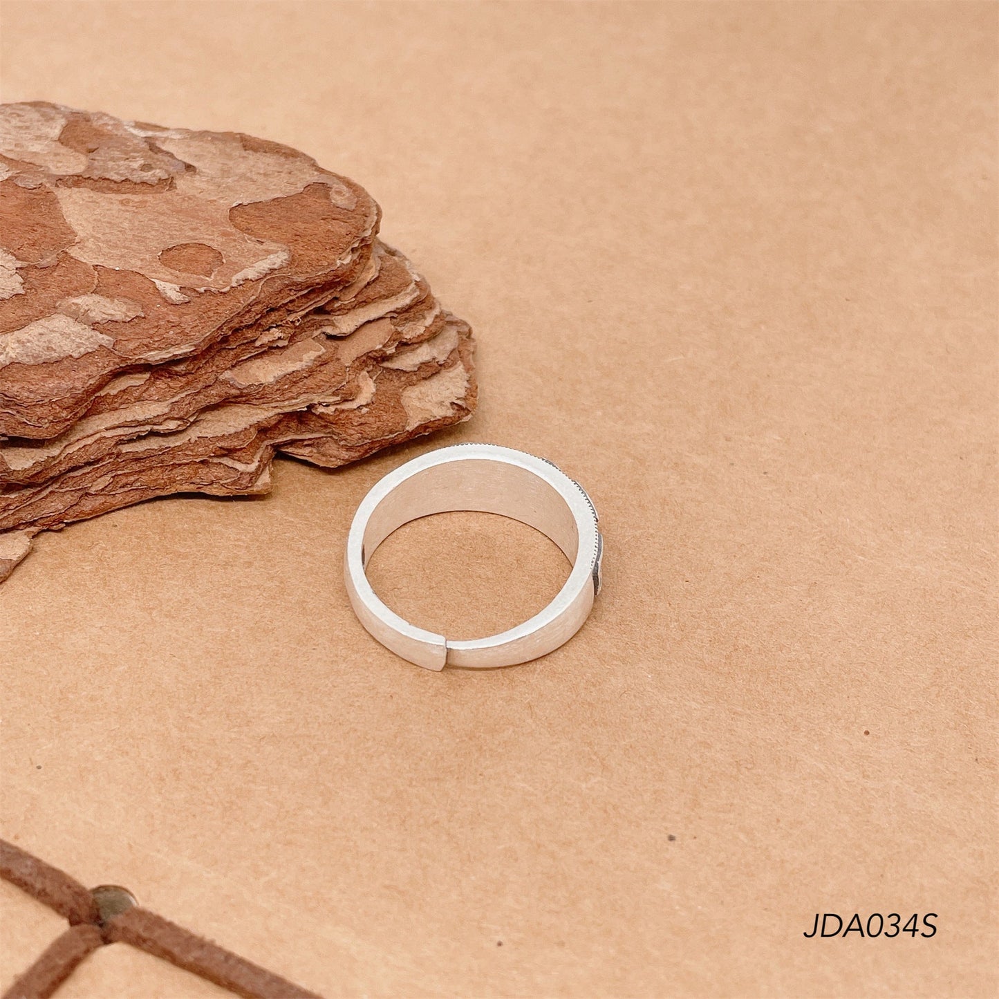 Ethnic style peony open ring - jewelry - weilin.com