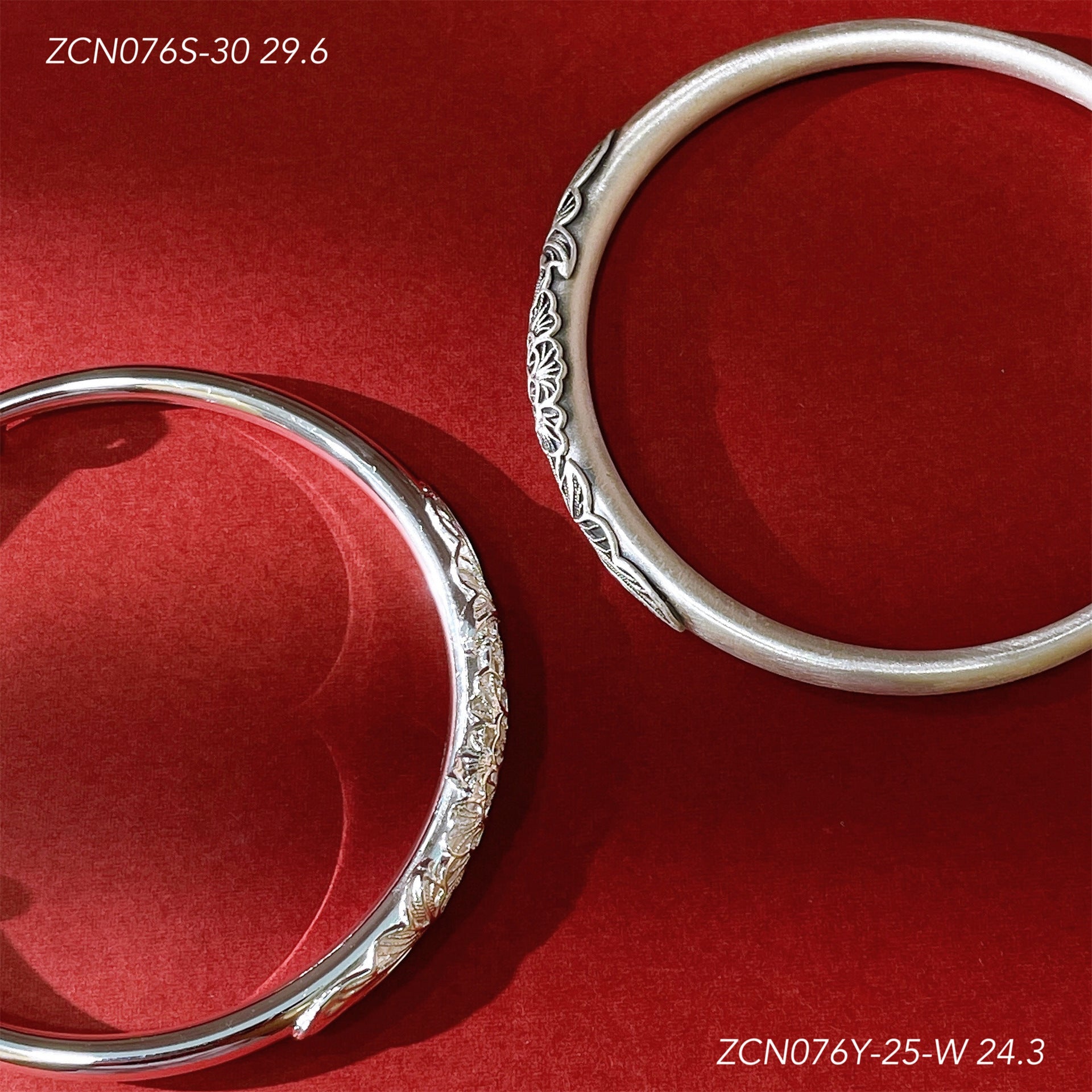 Ethnic style peony round stick sterling silver bracelet - jewelry - weilin.com