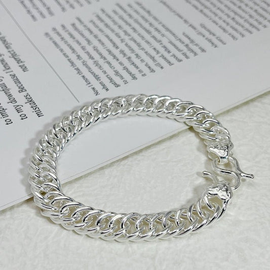 European and American hip - hop sterling silver whip bracelet - jewelry - weilin.com