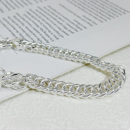European and American hip - hop sterling silver whip bracelet - jewelry - weilin.com