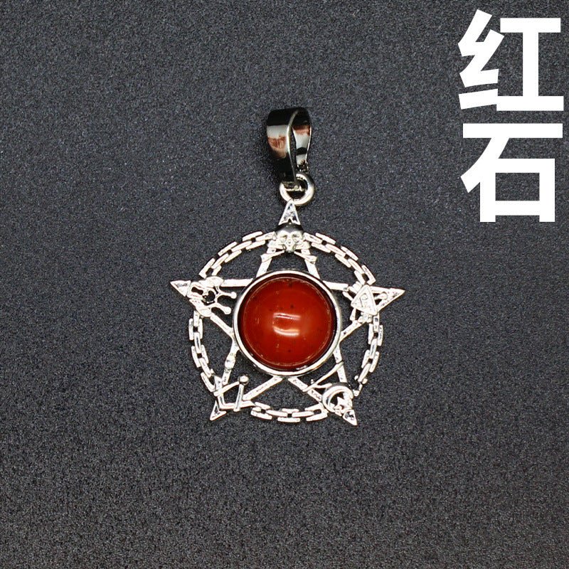 Evil Eye Malachite Pendant - jewelry - weilin.com