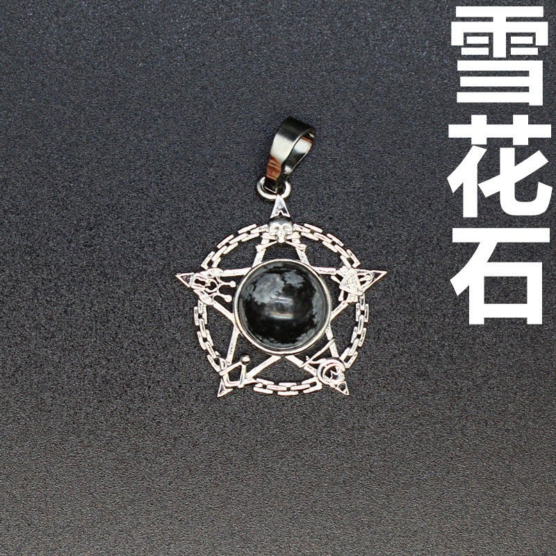 Evil Eye Malachite Pendant - jewelry - weilin.com