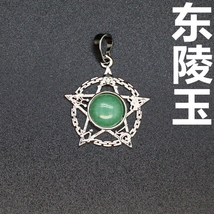 Evil Eye Malachite Pendant - jewelry - weilin.com