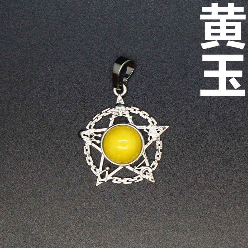 Evil Eye Malachite Pendant - jewelry - weilin.com