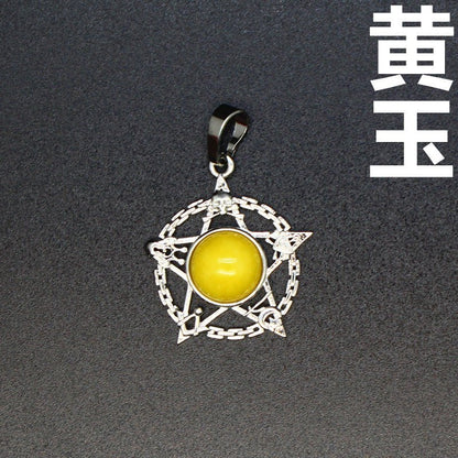 Evil Eye Malachite Pendant - jewelry - weilin.com