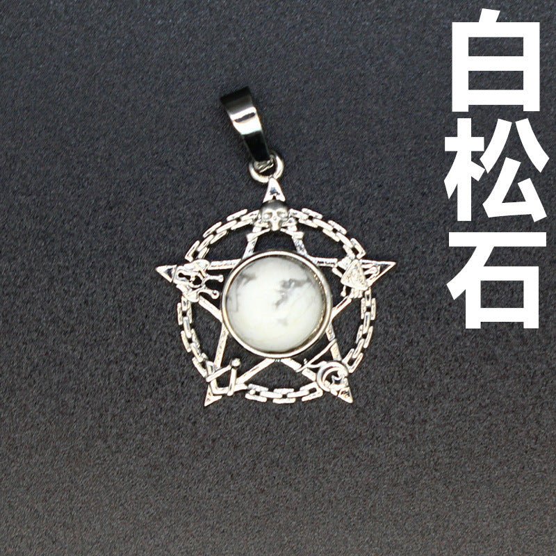 Evil Eye Malachite Pendant - jewelry - weilin.com