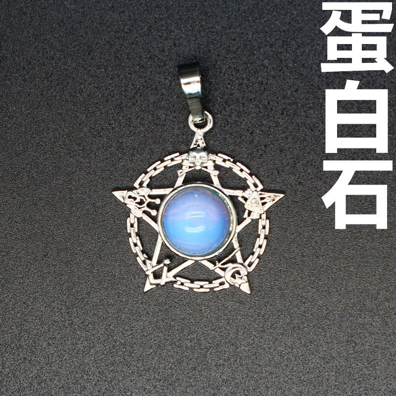 Evil Eye Malachite Pendant - jewelry - weilin.com
