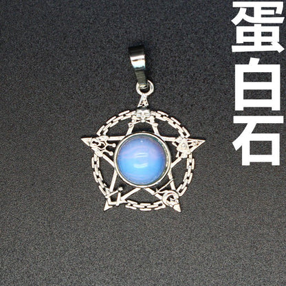 Evil Eye Malachite Pendant - jewelry - weilin.com