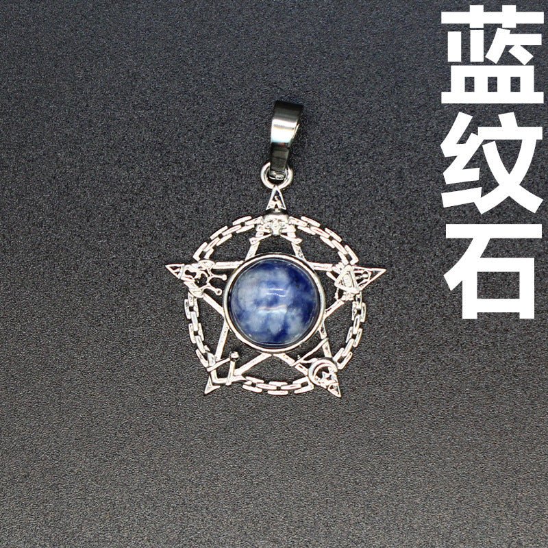 Evil Eye Malachite Pendant - jewelry - weilin.com