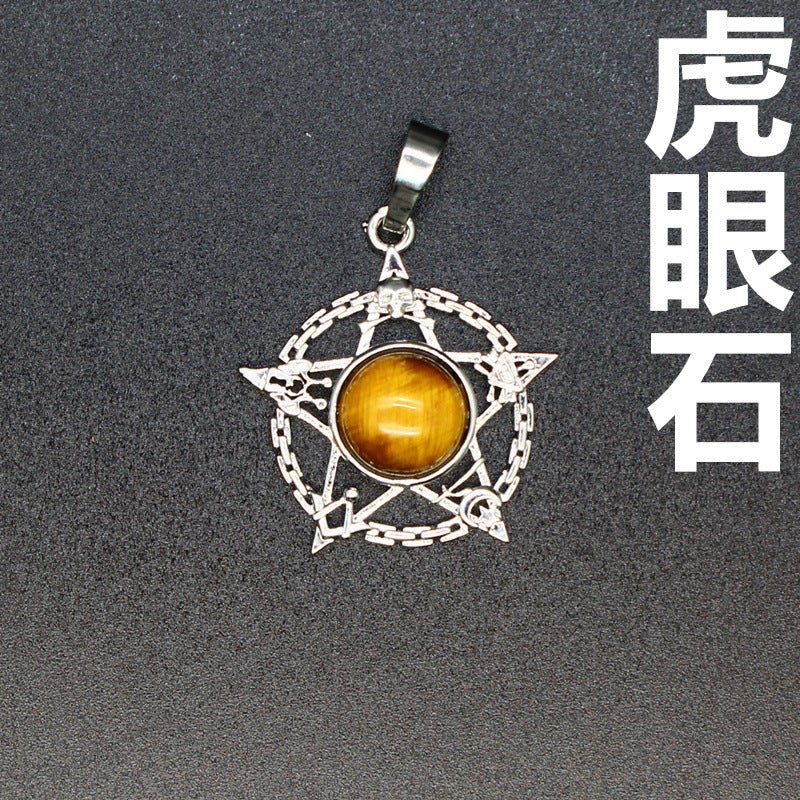 Evil Eye Malachite Pendant - jewelry - weilin.com