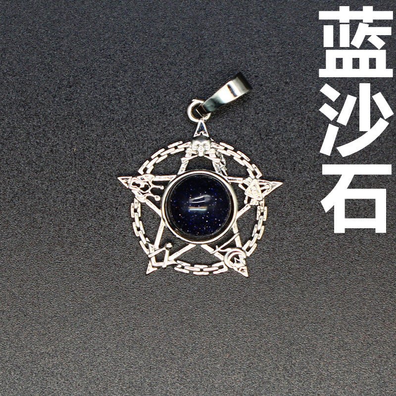 Evil Eye Malachite Pendant - jewelry - weilin.com
