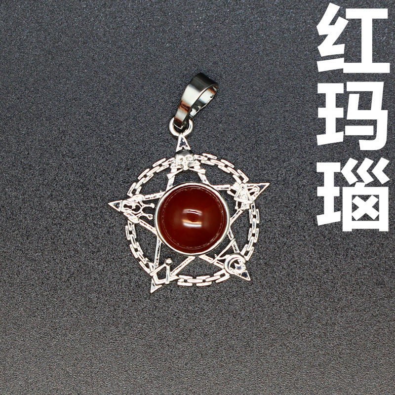 Evil Eye Malachite Pendant - jewelry - weilin.com