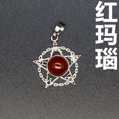 Evil Eye Malachite Pendant - jewelry - weilin.com