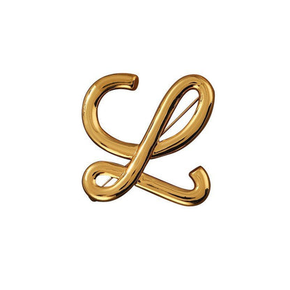 Exquisite temperament letter ladies brooch niche pin accessories - jewelry - weilin.com
