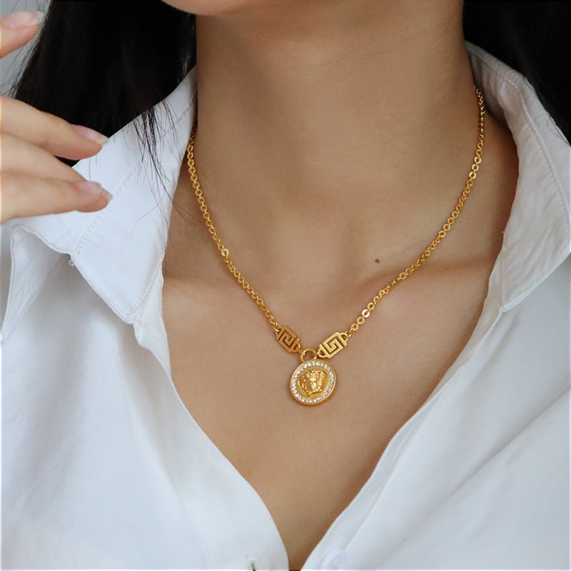 Exquisite vintage zircon necklace for women - jewelry - weilin.com