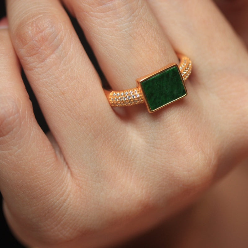 Natural Jadeite Ring