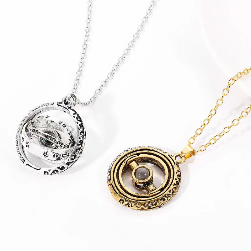 Photo Projection Rotating Pendant Necklace