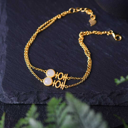 925 Sterling Silver Inlaid Hetian Jade Thick Brushed Gold "Xi" Character Bracelet