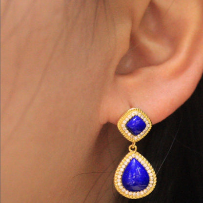 Natural Lapis Lazuli Earrings