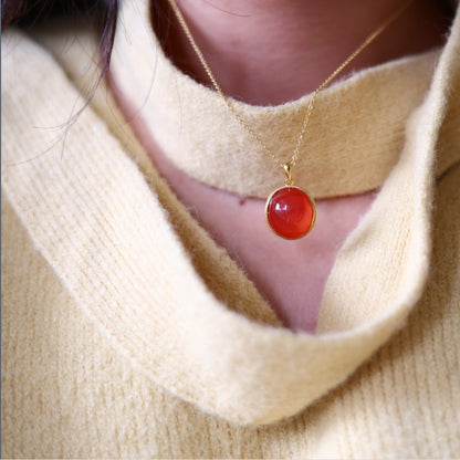 Baoshan Ice-Grade Nanhong Pendant