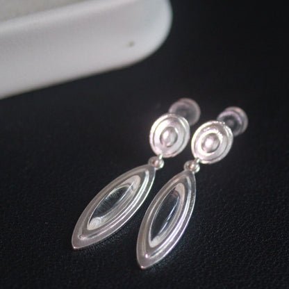 Natural White Crystal Earrings